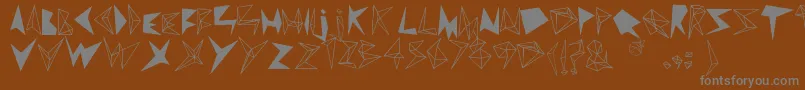 DAmaNTe Font – Gray Fonts on Brown Background