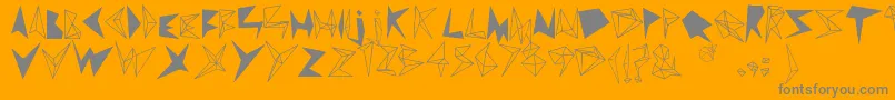 DAmaNTe Font – Gray Fonts on Orange Background
