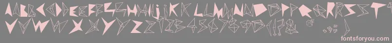 DAmaNTe Font – Pink Fonts on Gray Background