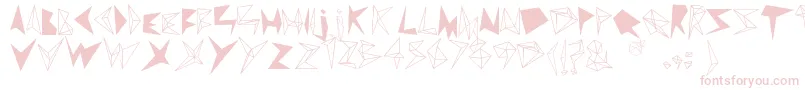 DAmaNTe Font – Pink Fonts on White Background