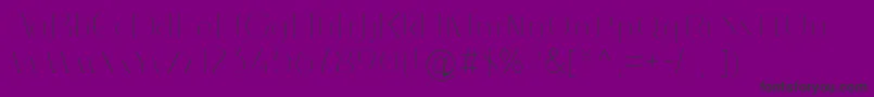 SlimSlim-Schriftart – Schwarze Schriften auf violettem Hintergrund