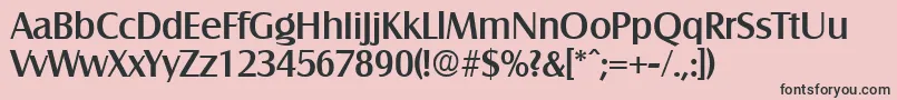 SalzburgMedium Font – Black Fonts on Pink Background