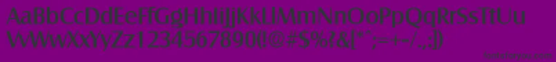 Шрифт SalzburgMedium – чёрные шрифты на фиолетовом фоне