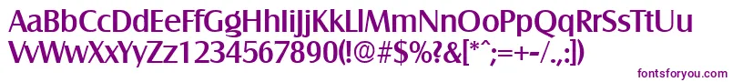 Шрифт SalzburgMedium – фиолетовые шрифты на белом фоне
