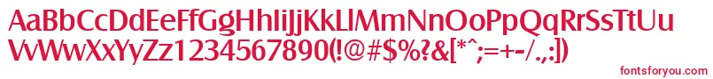 SalzburgMedium-fontti – punaiset fontit valkoisella taustalla