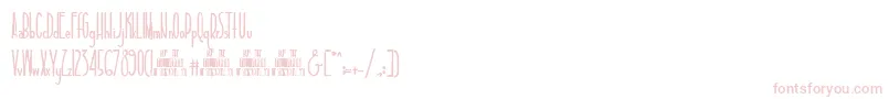 TallAndSlim Font – Pink Fonts on White Background