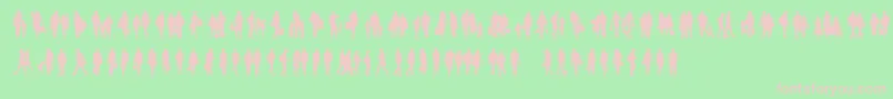 Townsfolk Font – Pink Fonts on Green Background