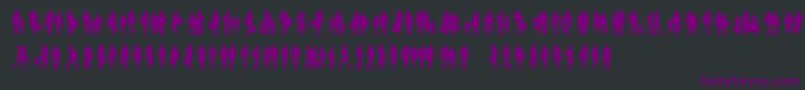 Townsfolk Font – Purple Fonts on Black Background