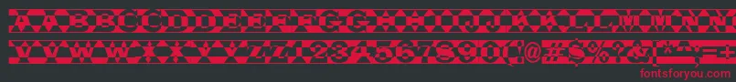 LatinotitulpldcRegular Font – Red Fonts on Black Background