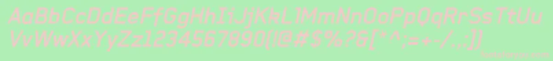 BaksheeshBolditalic Font – Pink Fonts on Green Background