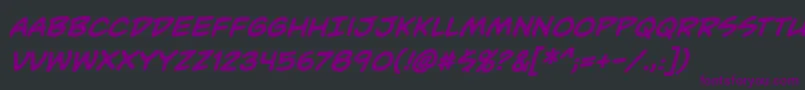 UnmaskedBbBold Font – Purple Fonts on Black Background