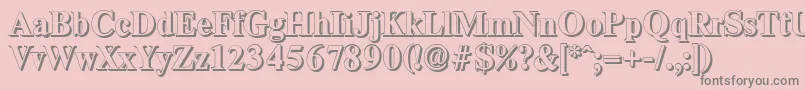 ThamesshadowBold Font – Gray Fonts on Pink Background