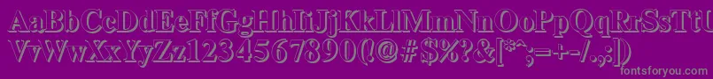 ThamesshadowBold Font – Gray Fonts on Purple Background