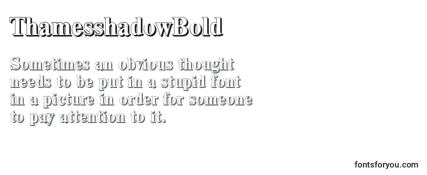 ThamesshadowBold Font