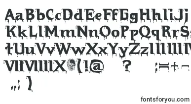 Hellraiserbloody font – Black Fonts