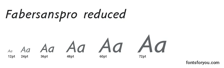 Fabersanspro66reduced Font Sizes