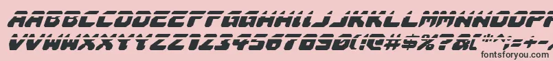 Astropolislai-fontti – mustat fontit vaaleanpunaisella taustalla