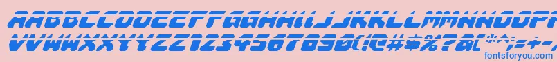 Astropolislai Font – Blue Fonts on Pink Background