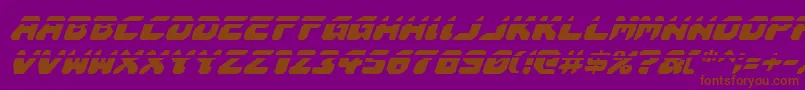 Astropolislai Font – Brown Fonts on Purple Background