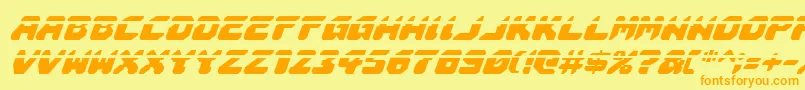 Шрифт Astropolislai – оранжевые шрифты на жёлтом фоне