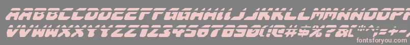 フォントAstropolislai – 灰色の背景にピンクのフォント