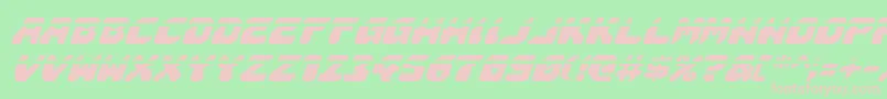 フォントAstropolislai – 緑の背景にピンクのフォント