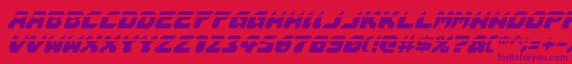 Astropolislai Font – Purple Fonts on Red Background