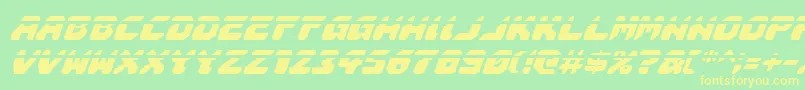 Astropolislai Font – Yellow Fonts on Green Background