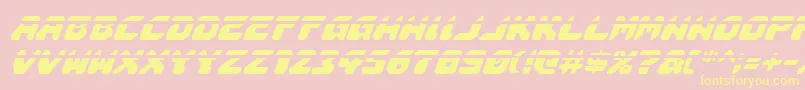Шрифт Astropolislai – жёлтые шрифты на розовом фоне