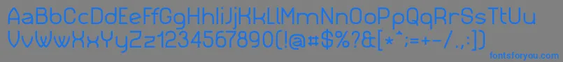 Simm023 Font – Blue Fonts on Gray Background