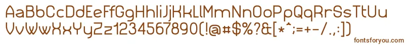 フォントSimm023 – 茶色のフォント