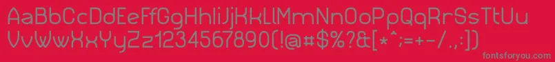 Simm023 Font – Gray Fonts on Red Background