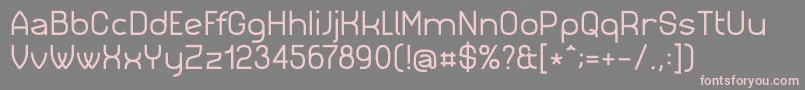 Simm023 Font – Pink Fonts on Gray Background