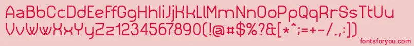 Simm023 Font – Red Fonts on Pink Background