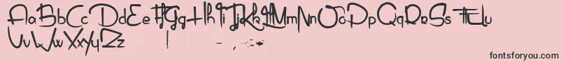 Piragniac Font – Black Fonts on Pink Background