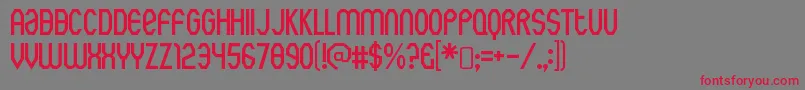 RothwellarmyRegular Font – Red Fonts on Gray Background