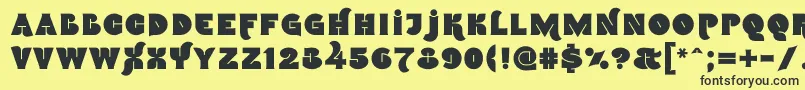 Namskin Font – Black Fonts on Yellow Background