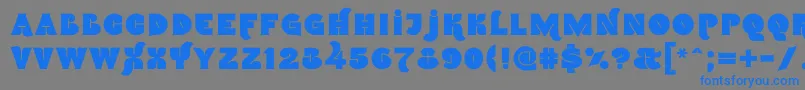 Namskin Font – Blue Fonts on Gray Background