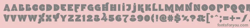 Namskin Font – Gray Fonts on Pink Background