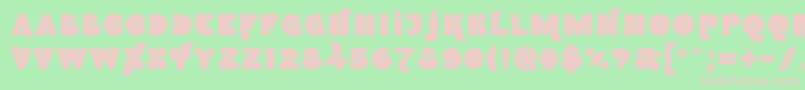 Namskin Font – Pink Fonts on Green Background