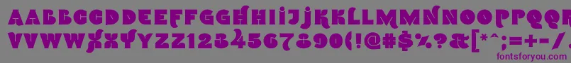 Namskin Font – Purple Fonts on Gray Background