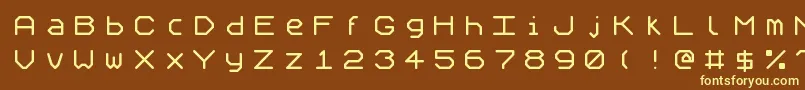 Speculum Font – Yellow Fonts on Brown Background