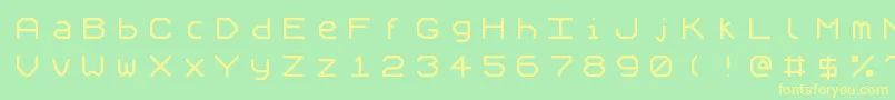 Speculum Font – Yellow Fonts on Green Background