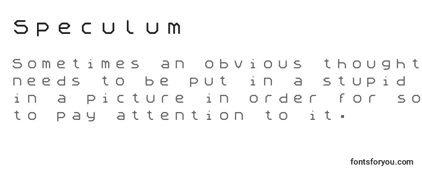 Speculum Font