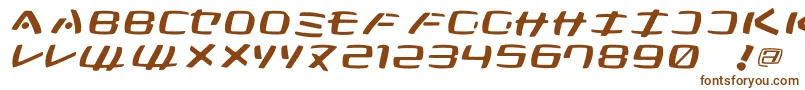 KleinsanMedium-fontti – ruskeat fontit valkoisella taustalla
