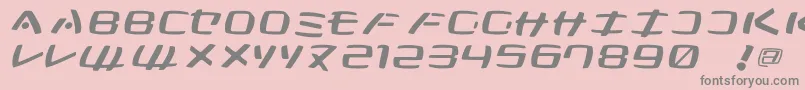 フォントKleinsanMedium – ピンクの背景に灰色の文字