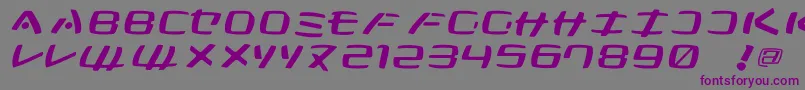 Шрифт KleinsanMedium – фиолетовые шрифты на сером фоне