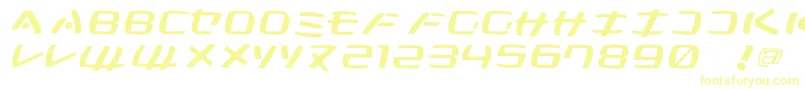Шрифт KleinsanMedium – жёлтые шрифты