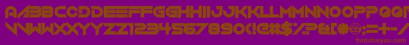 VerminVibes4 Font – Brown Fonts on Purple Background