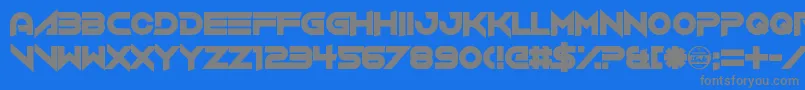 VerminVibes4 Font – Gray Fonts on Blue Background